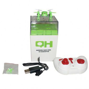 Радиоуправляемая игрушка QH Квадрокоптер Мини Зеленый
